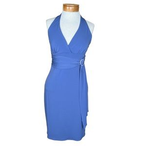 Laundry by Shelli Segal Vintage Halter Cocktail Formal Dress With Rhinestones 4